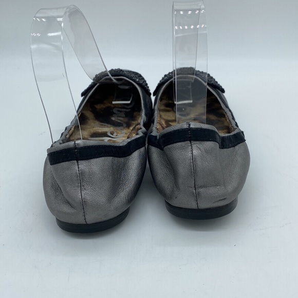 Sam Edelman Blythe Sip On Ballet Flats Bow Black Grey Womens Size 6.5 M - Picture 6 of 12